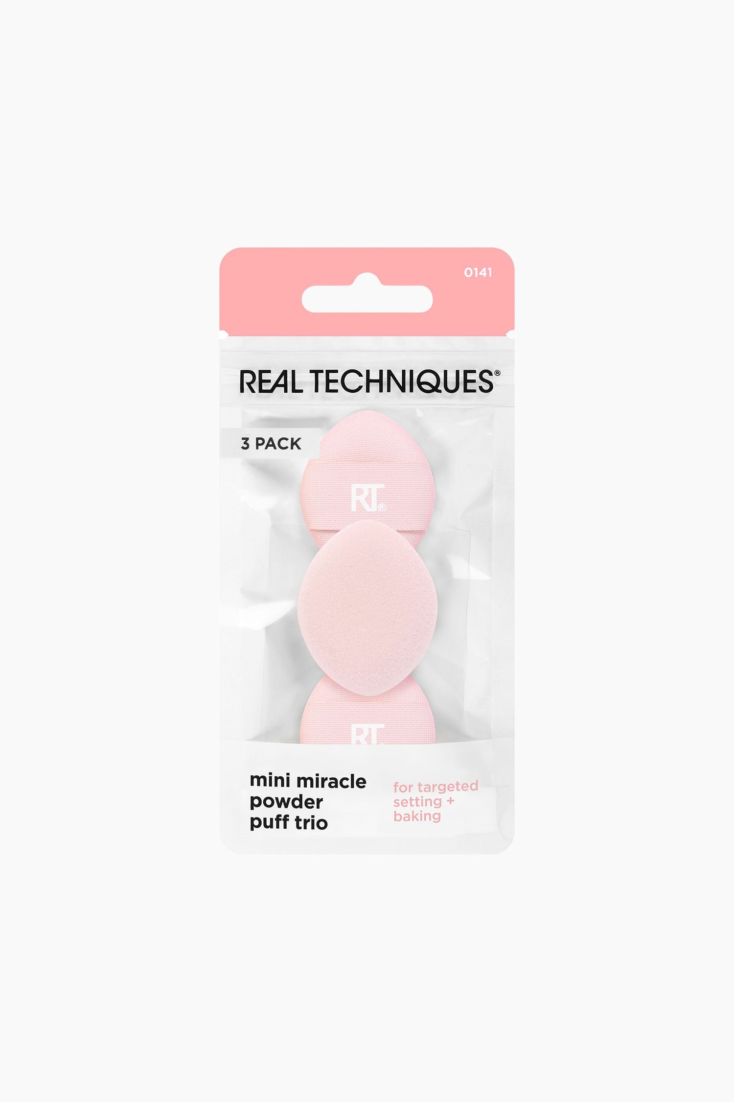 Real Techniques - Mini Miracle Powder Puff Trio - Rosa