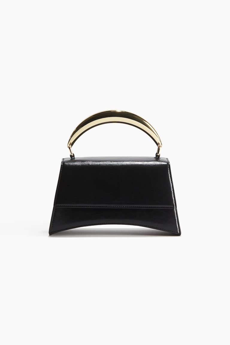 Genuine Leather Clutch Purse For Women – Top Handle Satchel With Metal Buckle, Formal & Casual