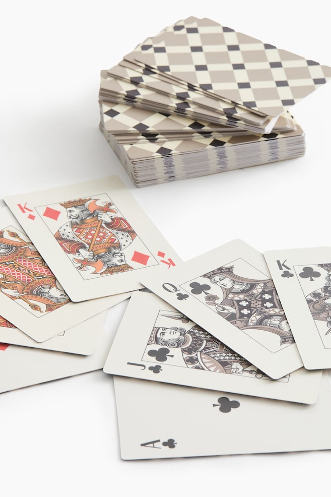 2-Pack Playing Cards-Beige - 4