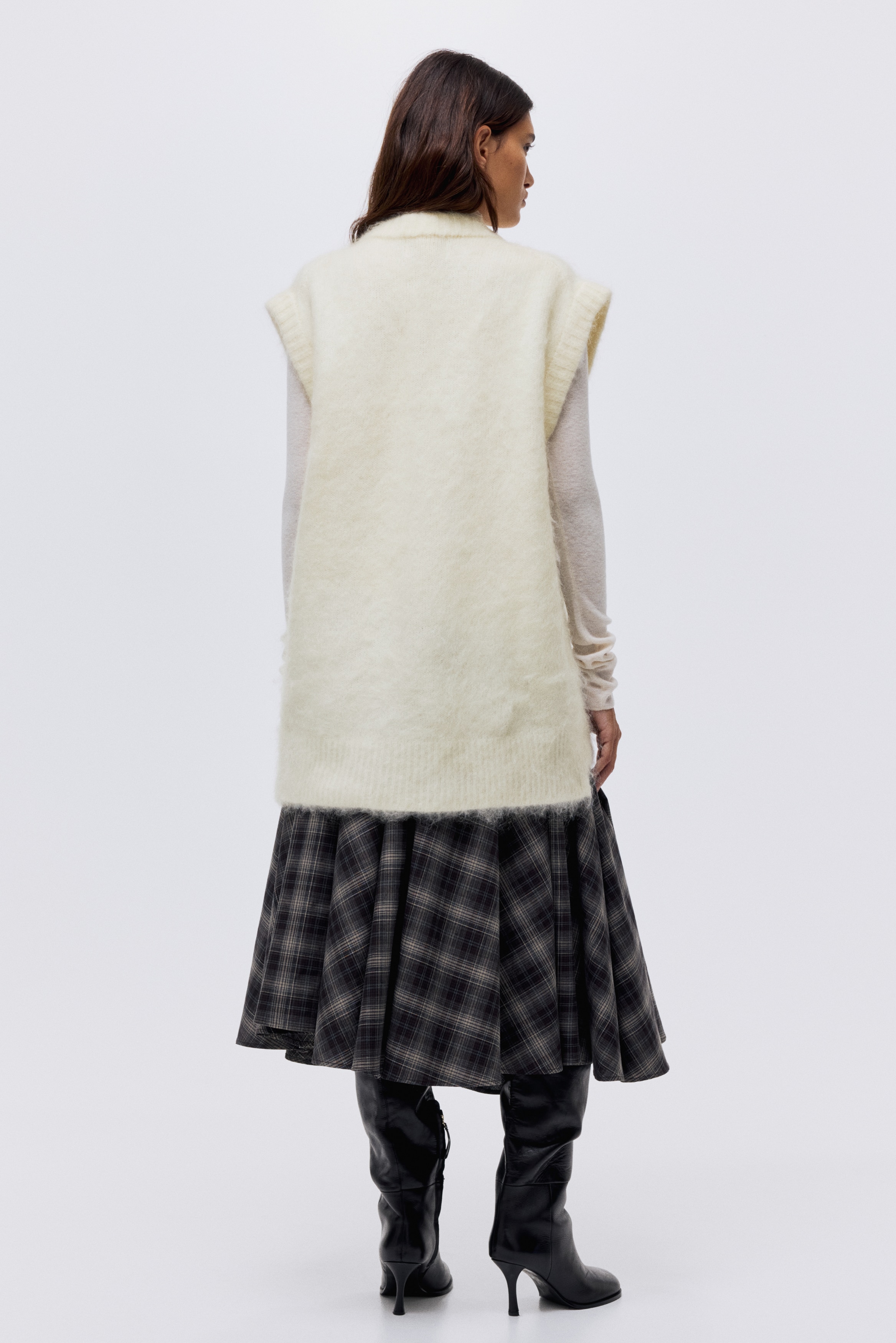 Mohair-blend sweater vest