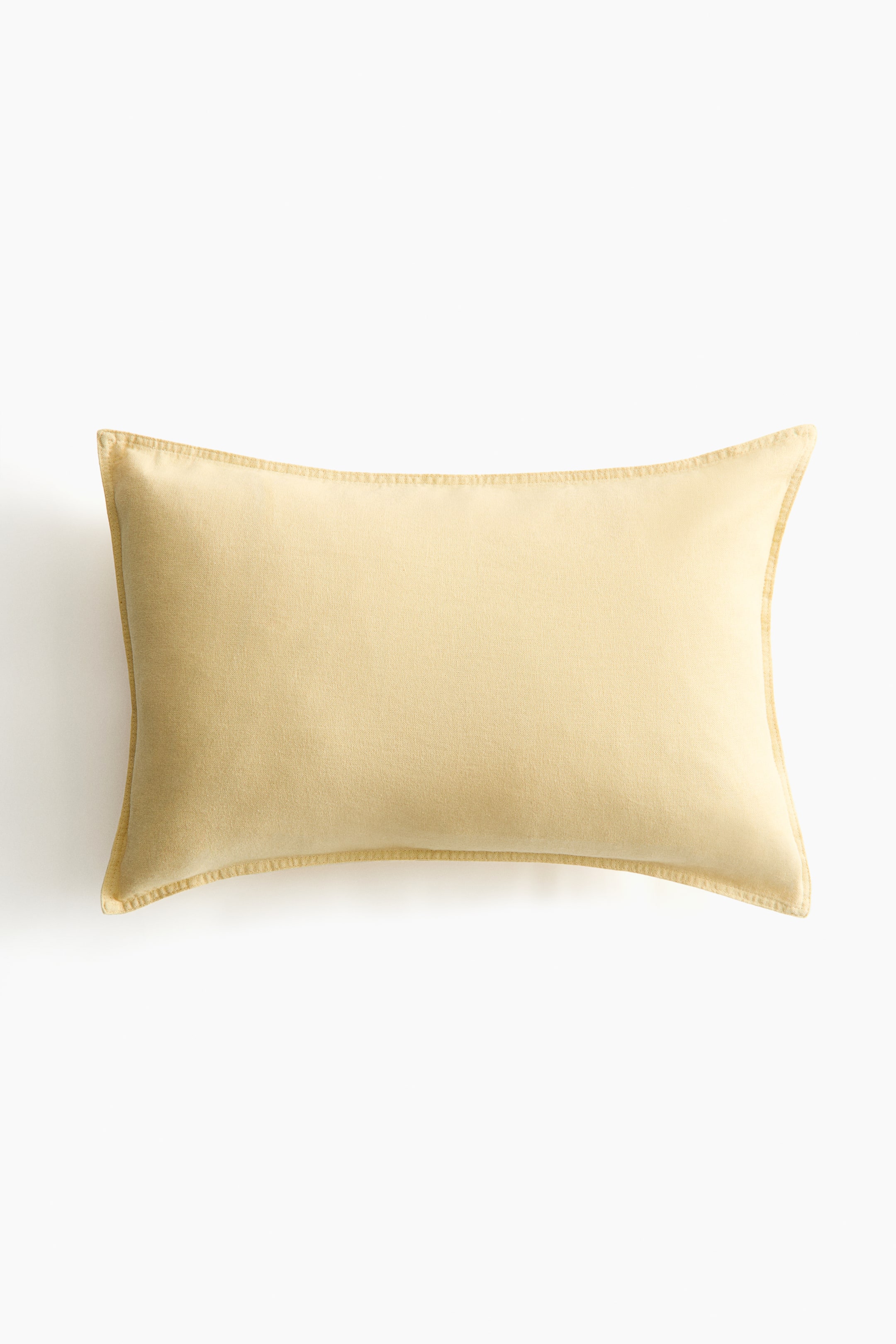 拡大画像を表示: リネンブレンドクッションカバー - ライトイエロー - Home All | H&M JP 1