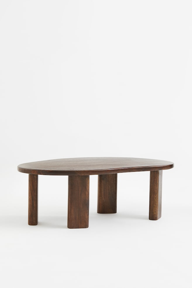 Mango wood coffee table - Dark brown - 1