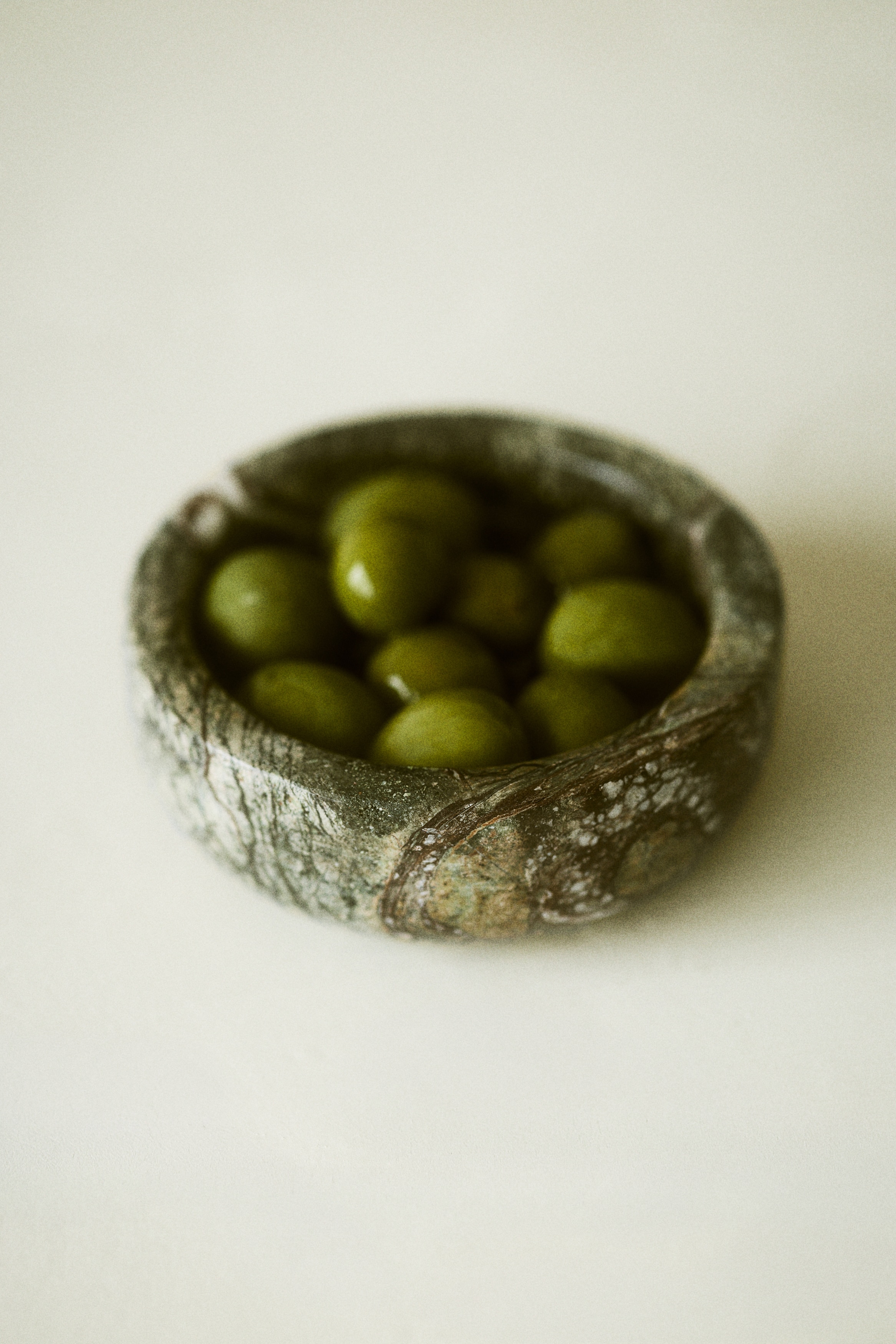 2-Pack Marble Bowls - Green/Beige