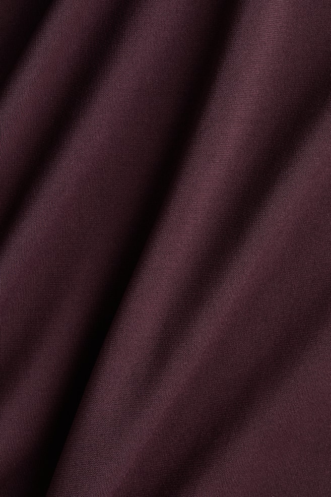Seamless Slim-Fit Sports Top with SoftMove™-Chocolate plum - 3