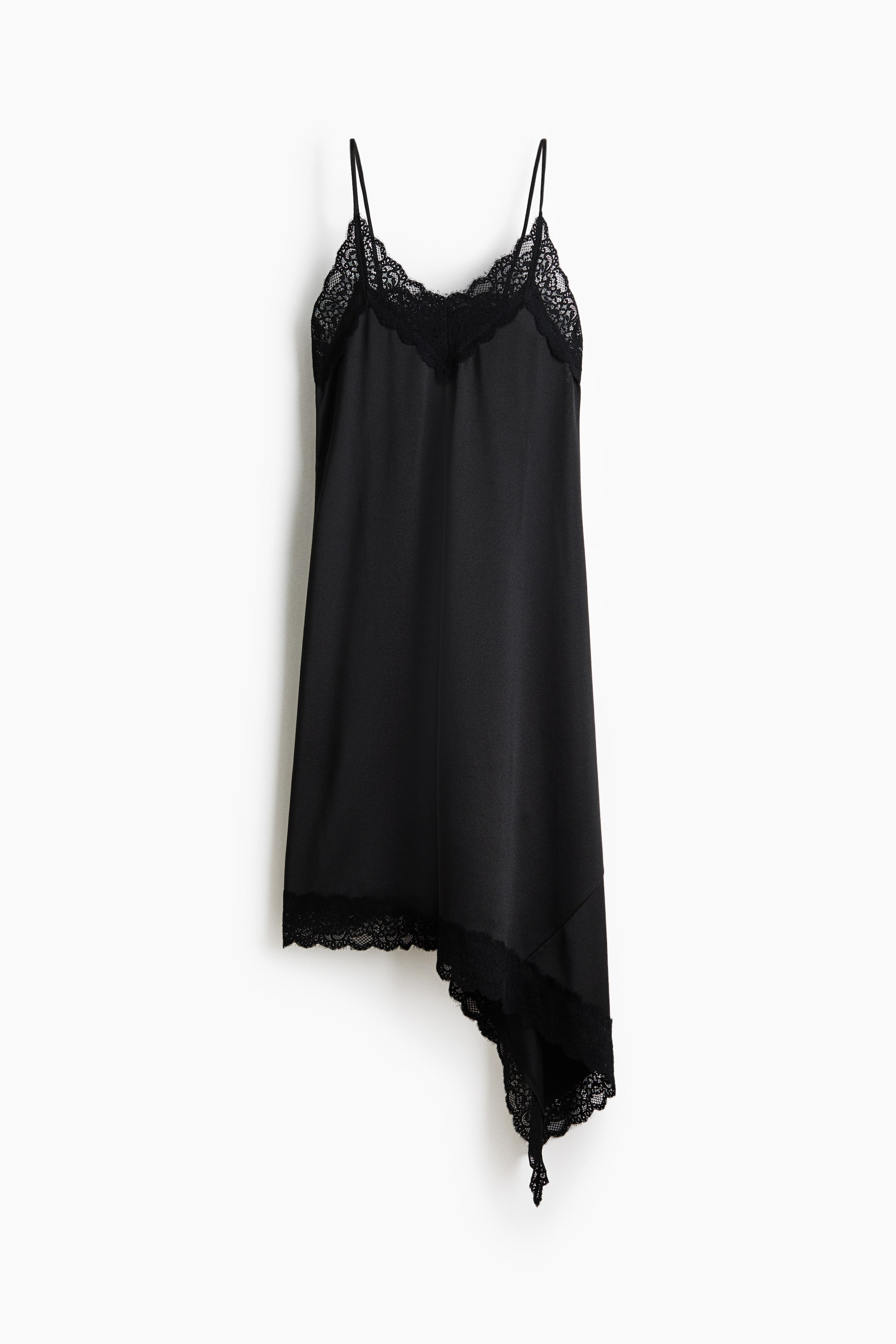 View larger image: MAMA Lace-trimmed strappy dress - Black - Ladies | H&M GB 1