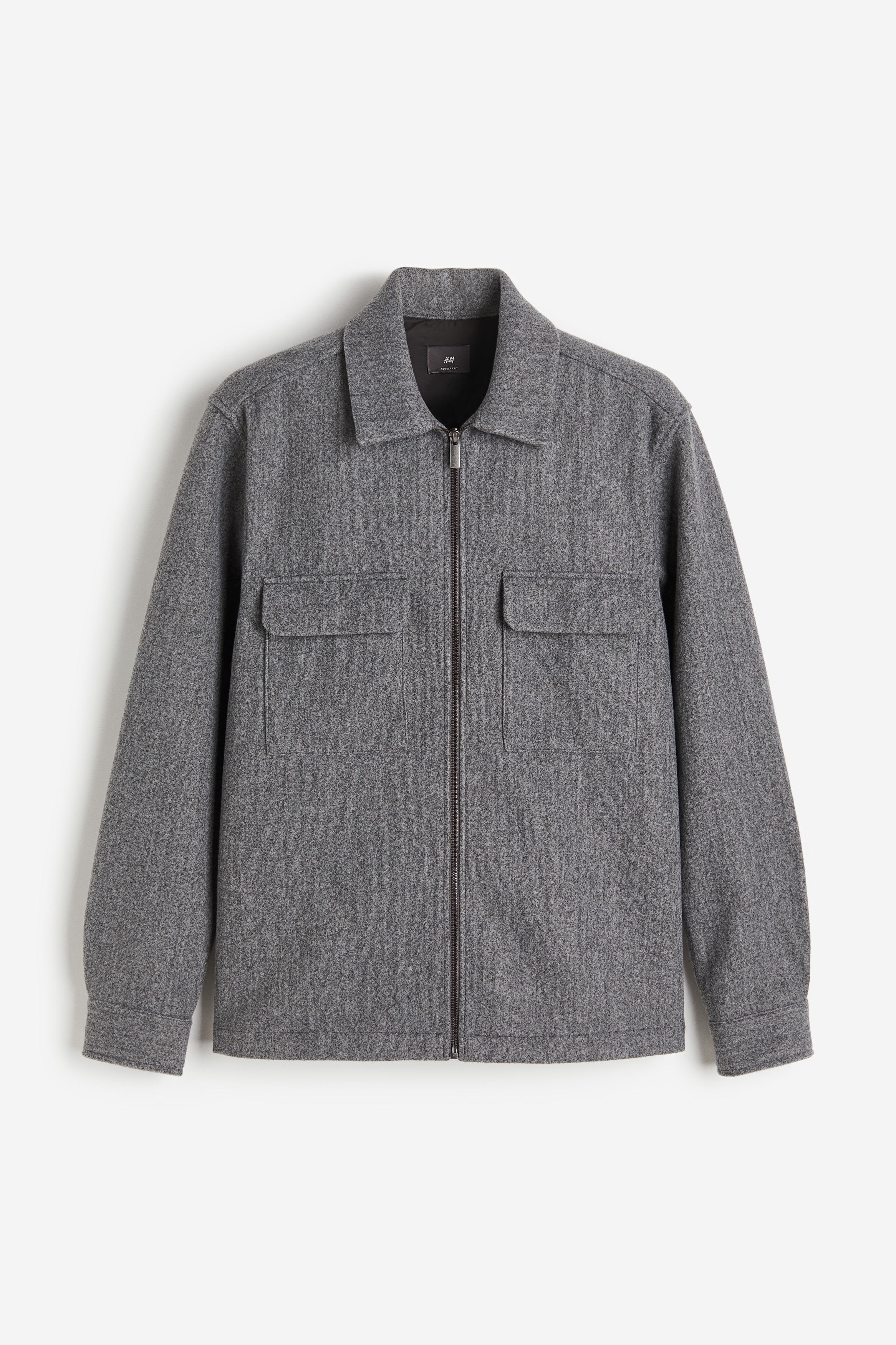 h&m grey overshirt