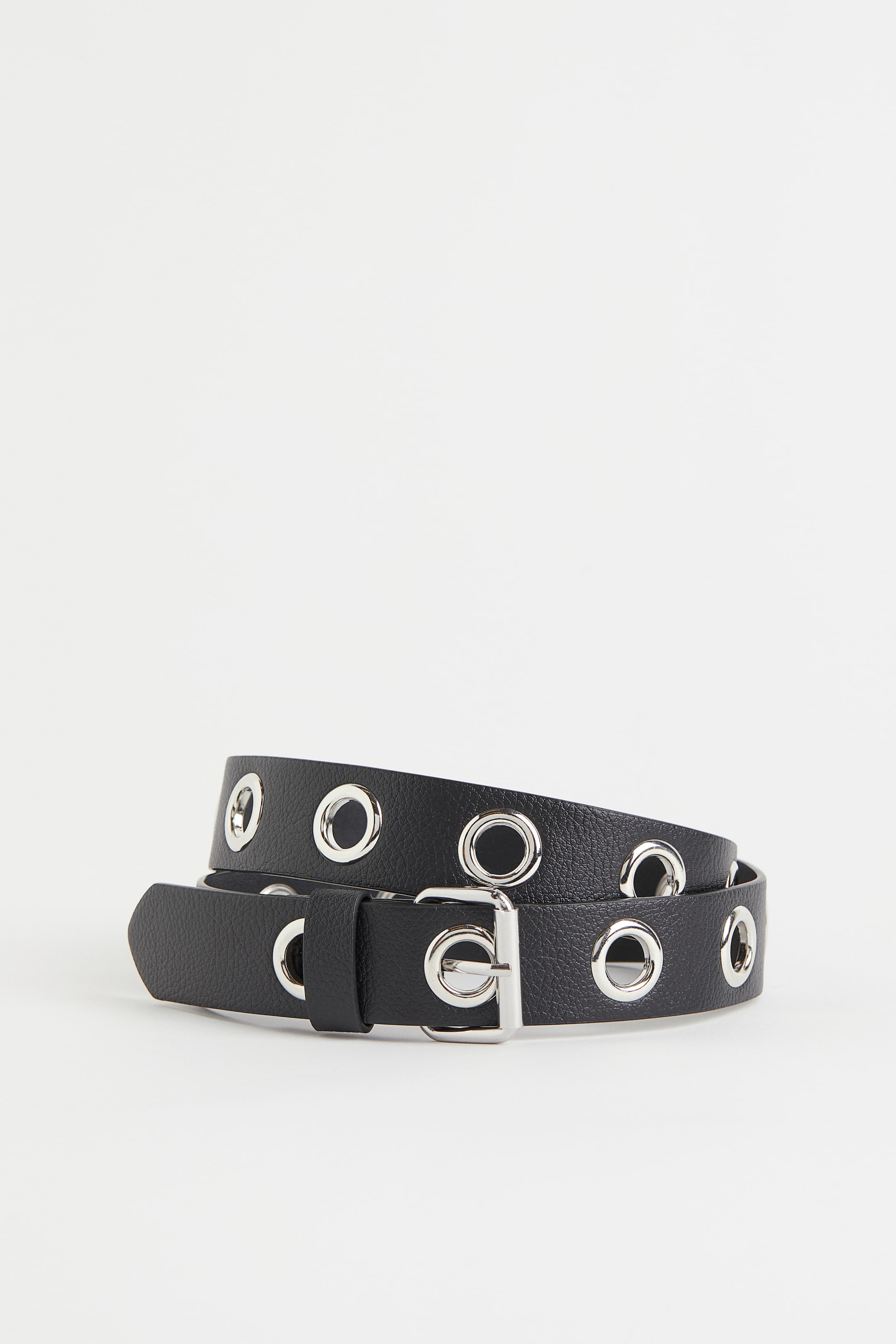 Eyelet-detail belt - Black - Ladies | H&M GB