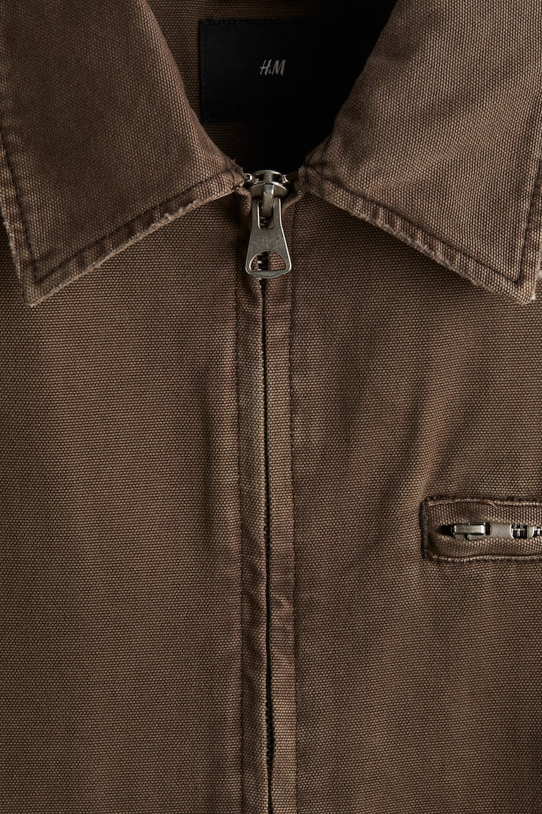 Veste workwear en toile Marron HOMME H&M FR