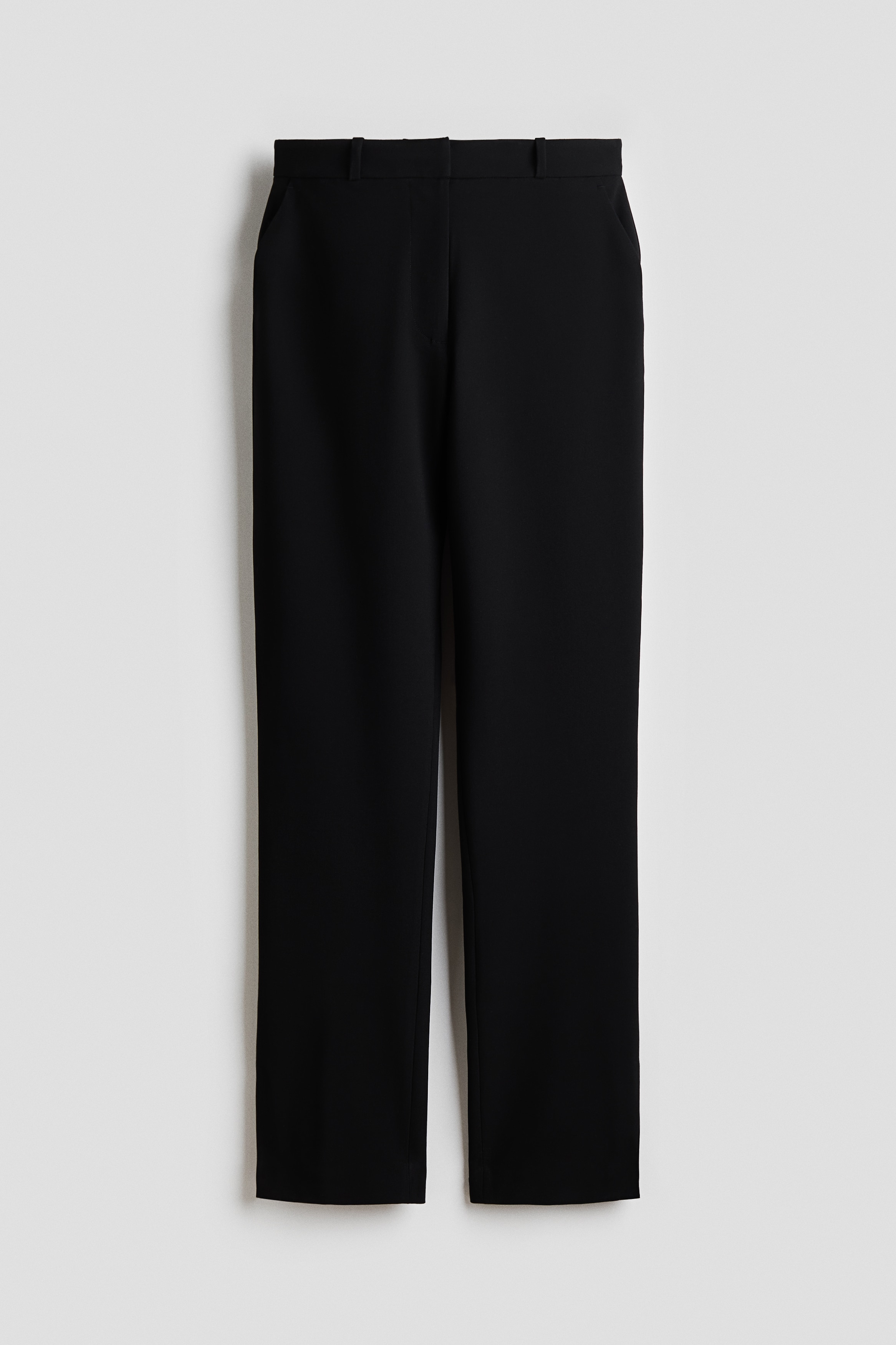 Wrinkle-resistant 貼身修身長褲 - 黑色/深咖啡色/深咖啡色