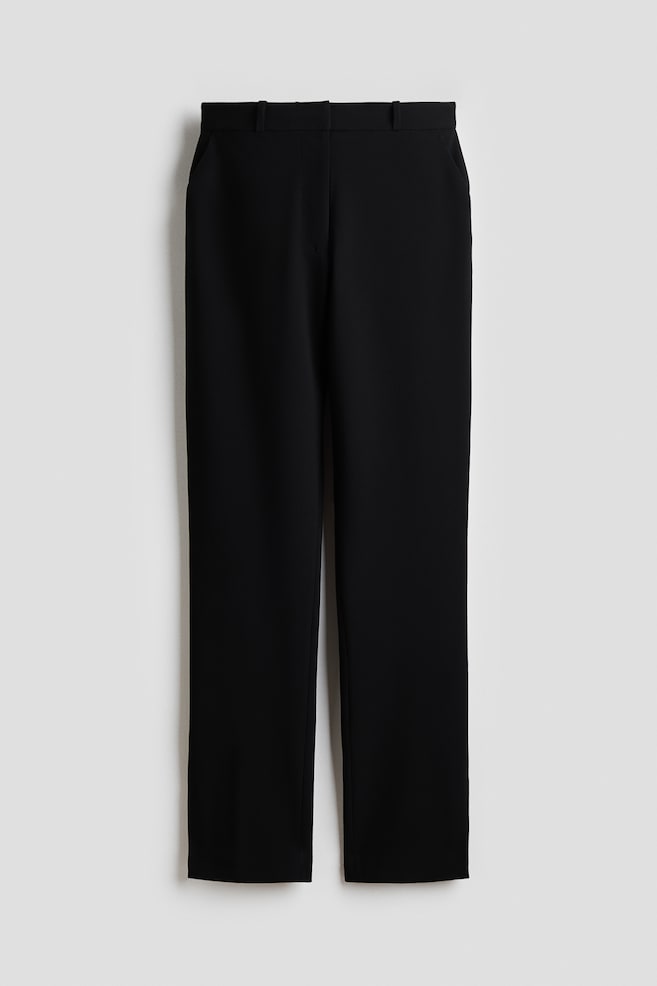Pantalon chic Wrinkle-resistant Slim Fit - Noir/Marron foncé/Marron foncé - 1