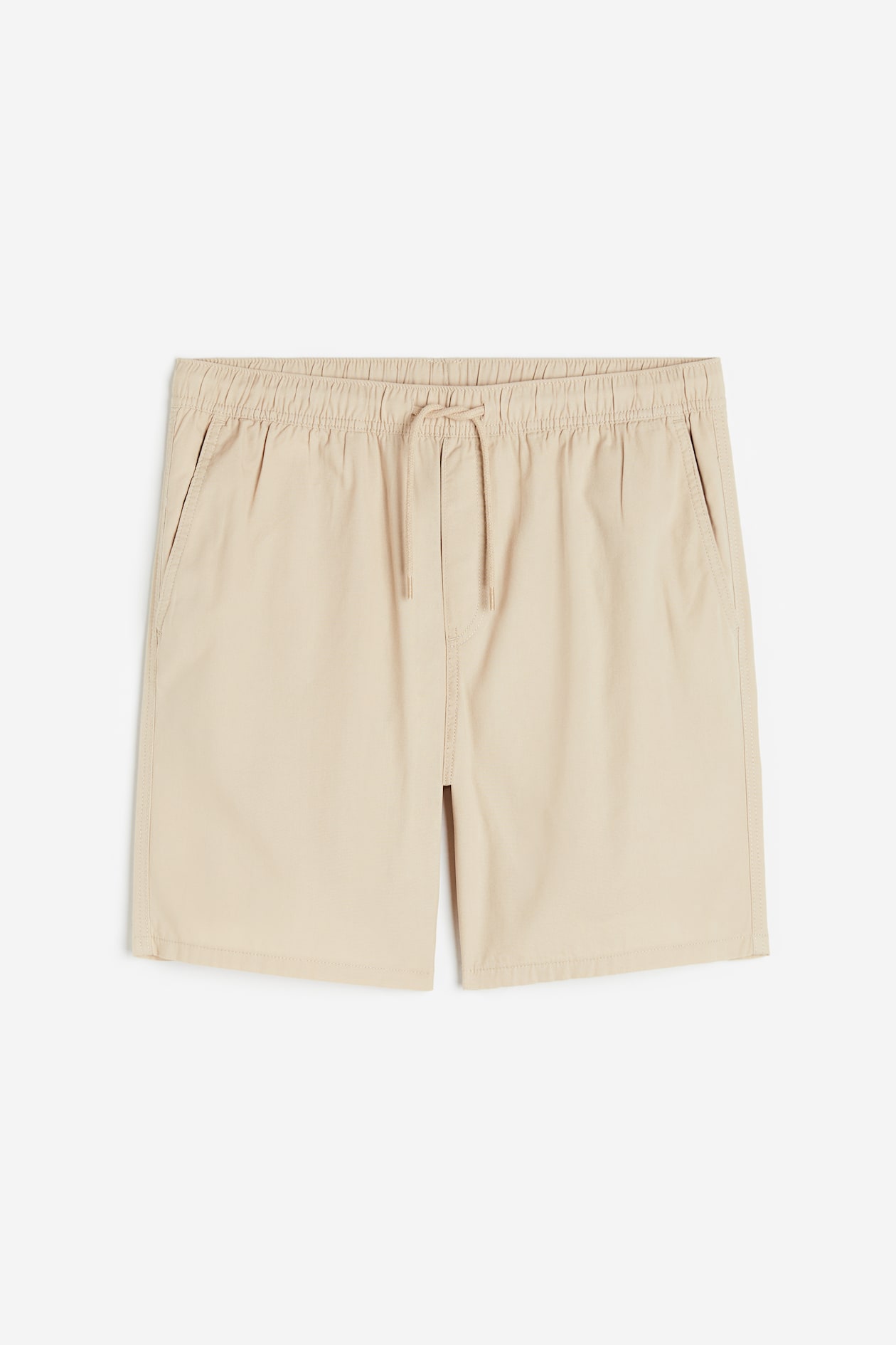 Regular Fit Cotton shorts - Light beige - Men | H&M IN