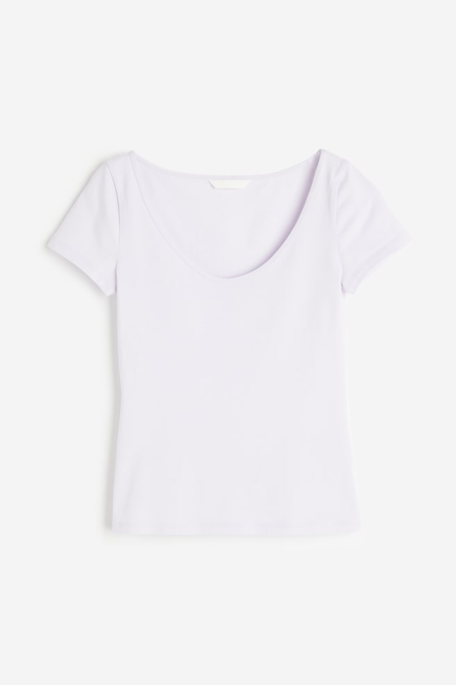 Fitted T-shirt - Lilac/Black/White/Beige/dc - 2