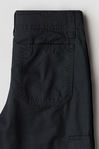 Pantalon Cargo Doublé Pour Enfant - 100% Coton, Taille Élastique Avec Cordon - Style Militaire Décontracté