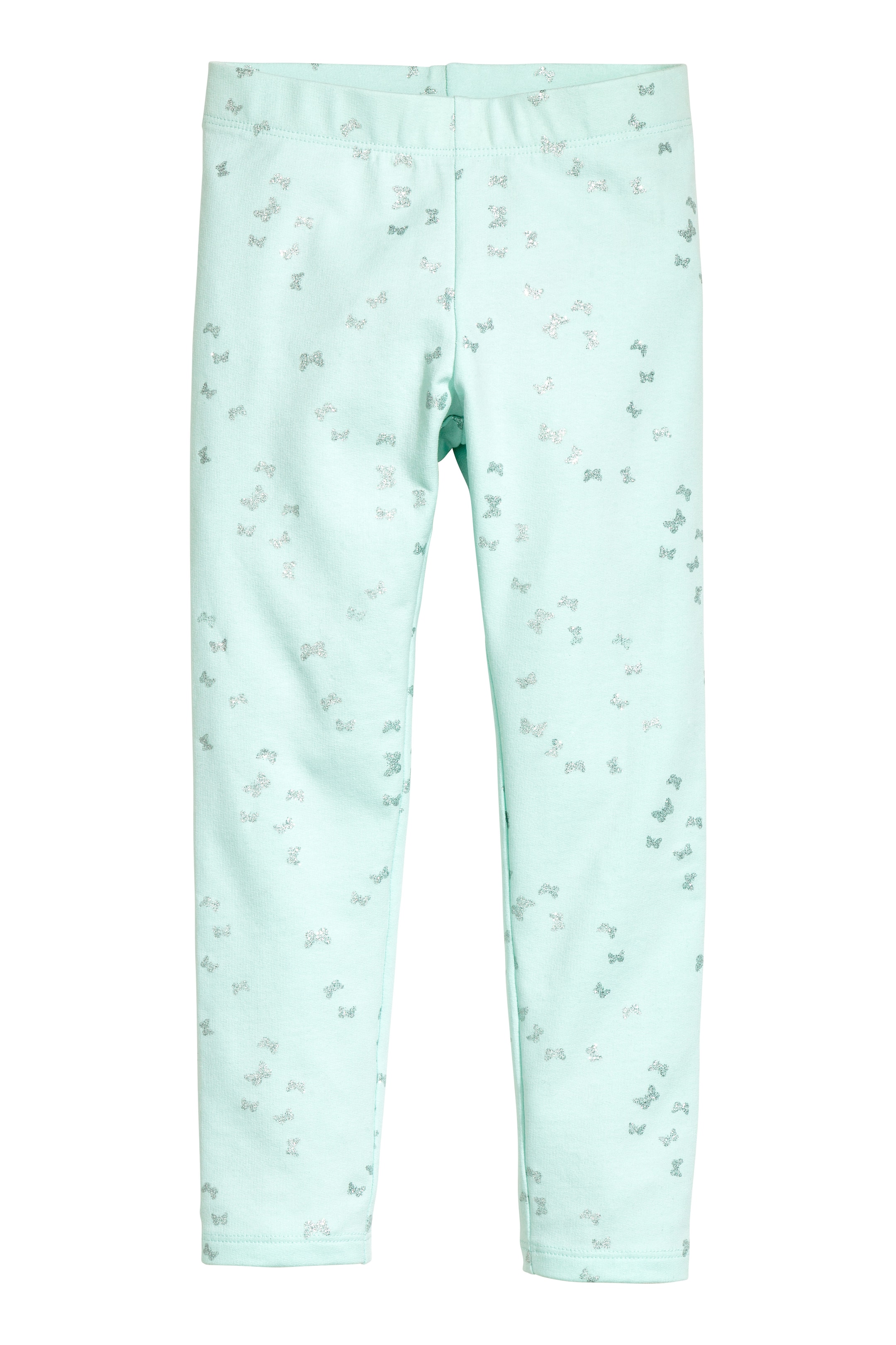 View larger image: Sturdy jersey leggings - Mint green/Butterflies - Kids | H&M GB 1