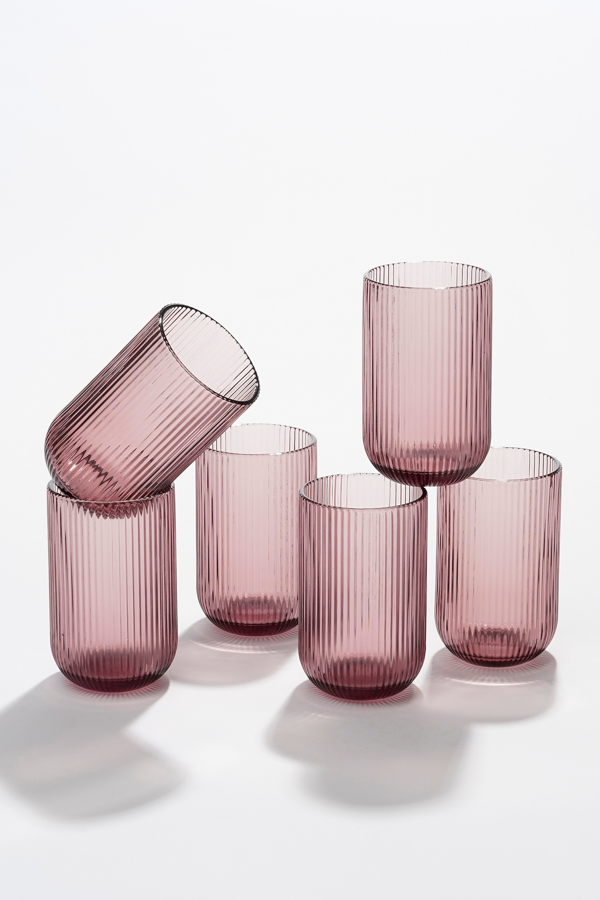 Lot De 6 Verres À Boire - Violet