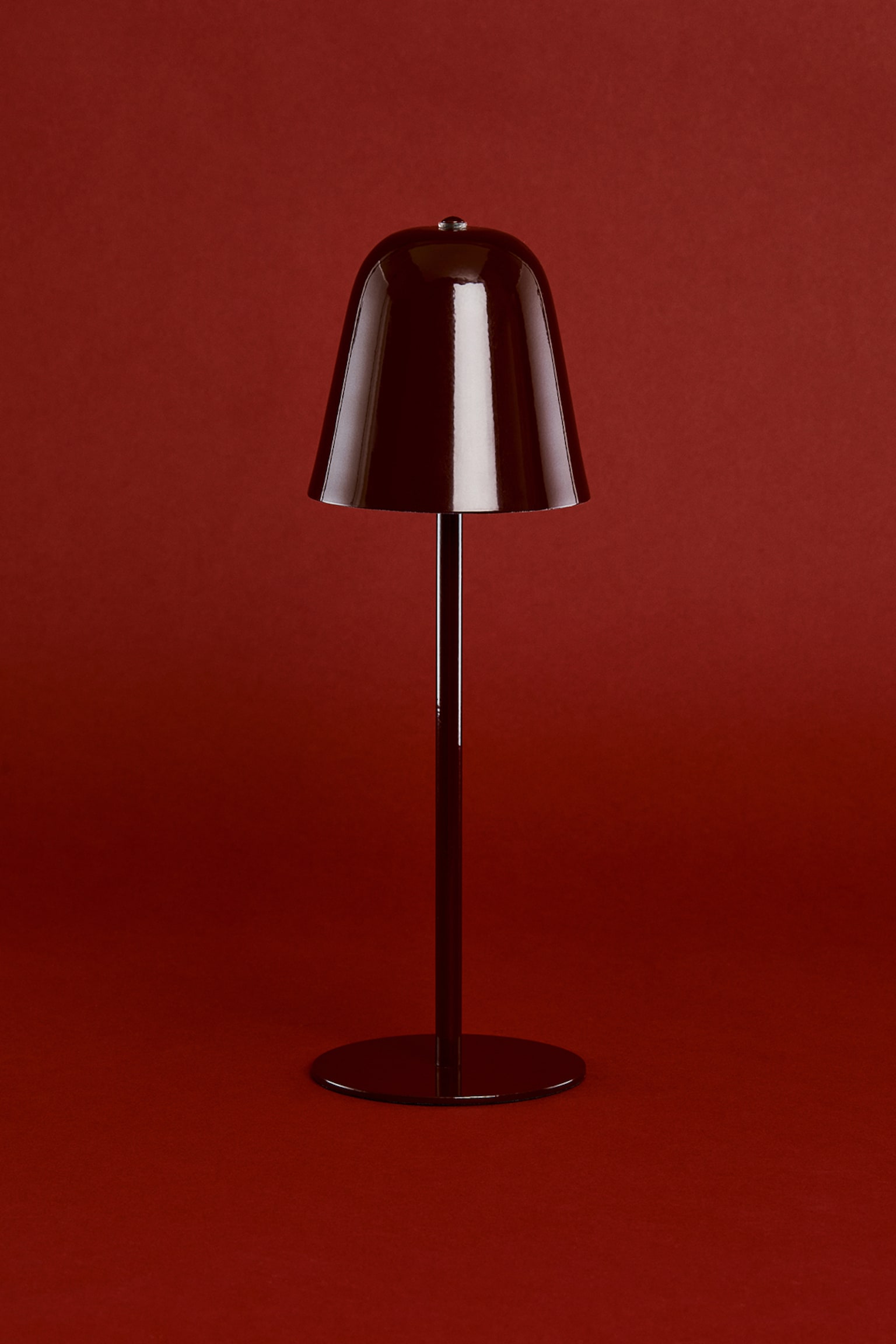 Rechargeable table lamp - Bordeaux/Doré/Beige/Marron foncé