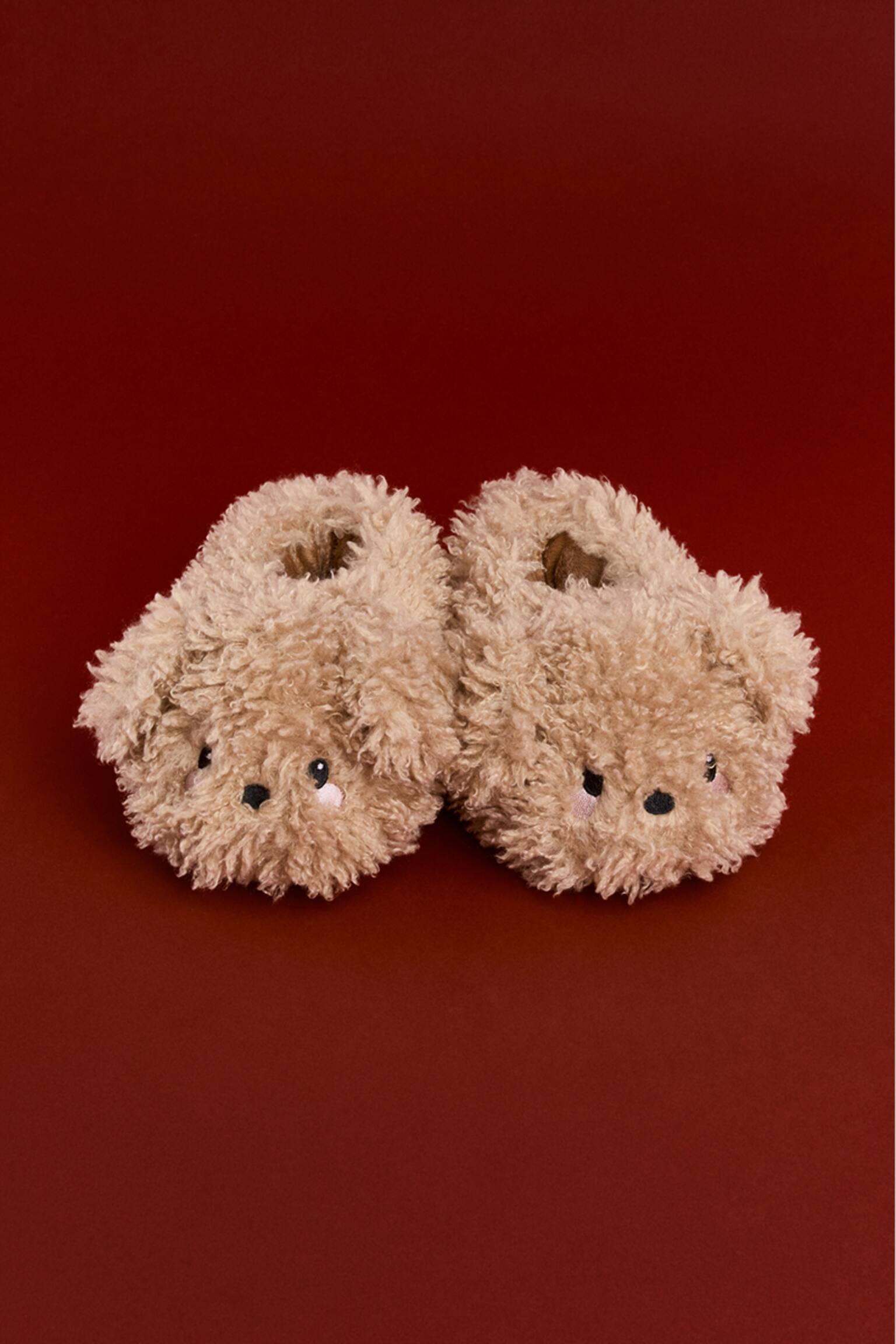 フラッフィルームシューズ - ベージュ