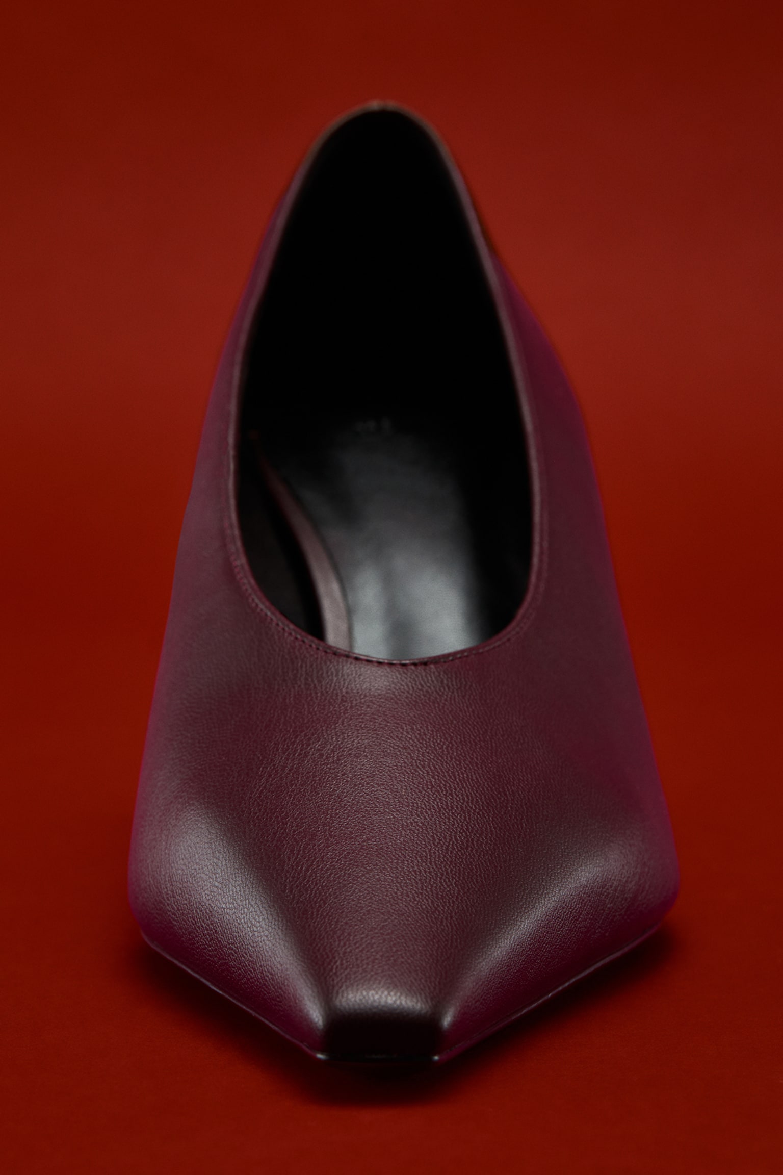 Escarpins à bout pointu - Bordeaux/Gris clair - 1