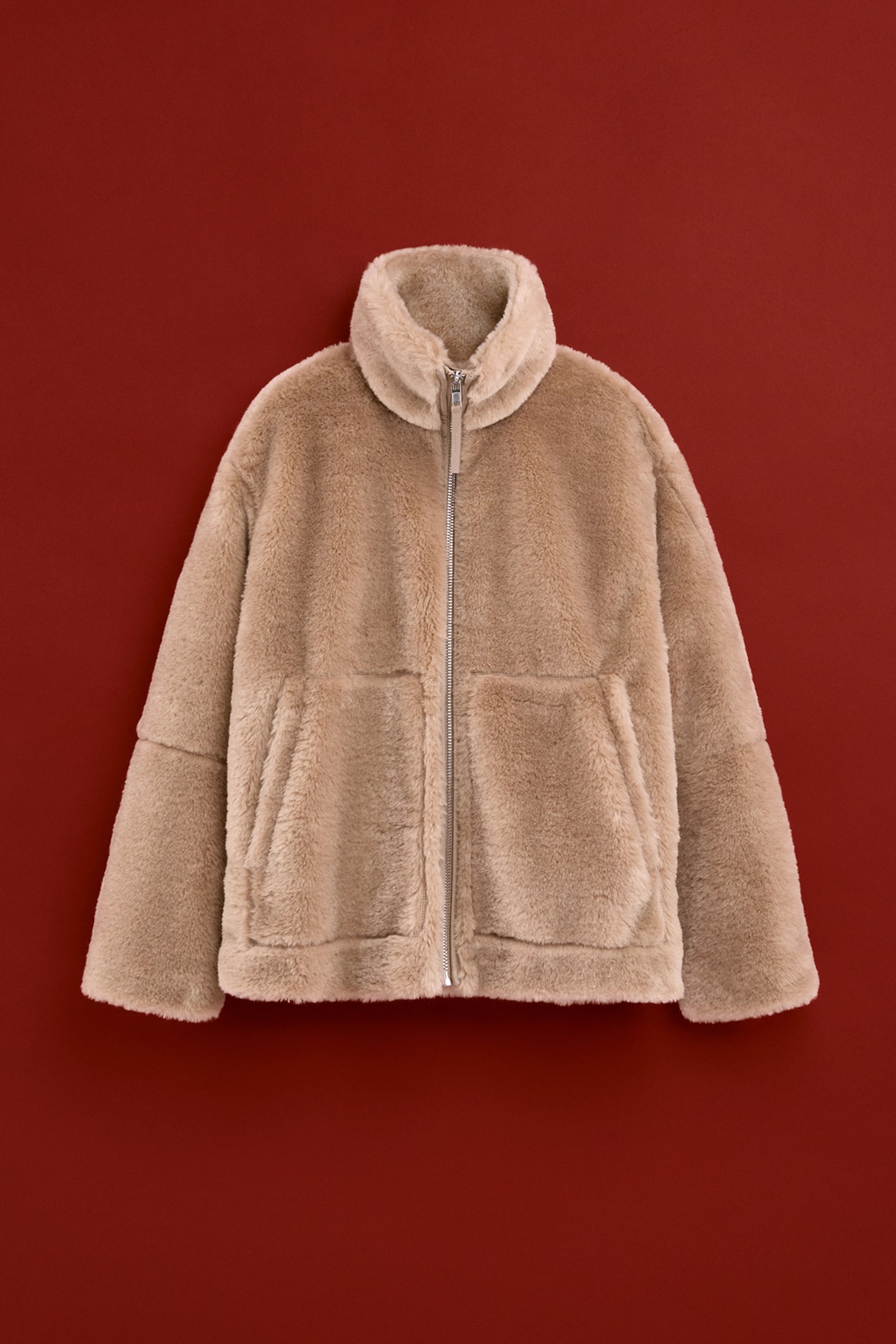 Обемно яке - Бежов/Тъмнобежов/Тъмнокафяв - 1