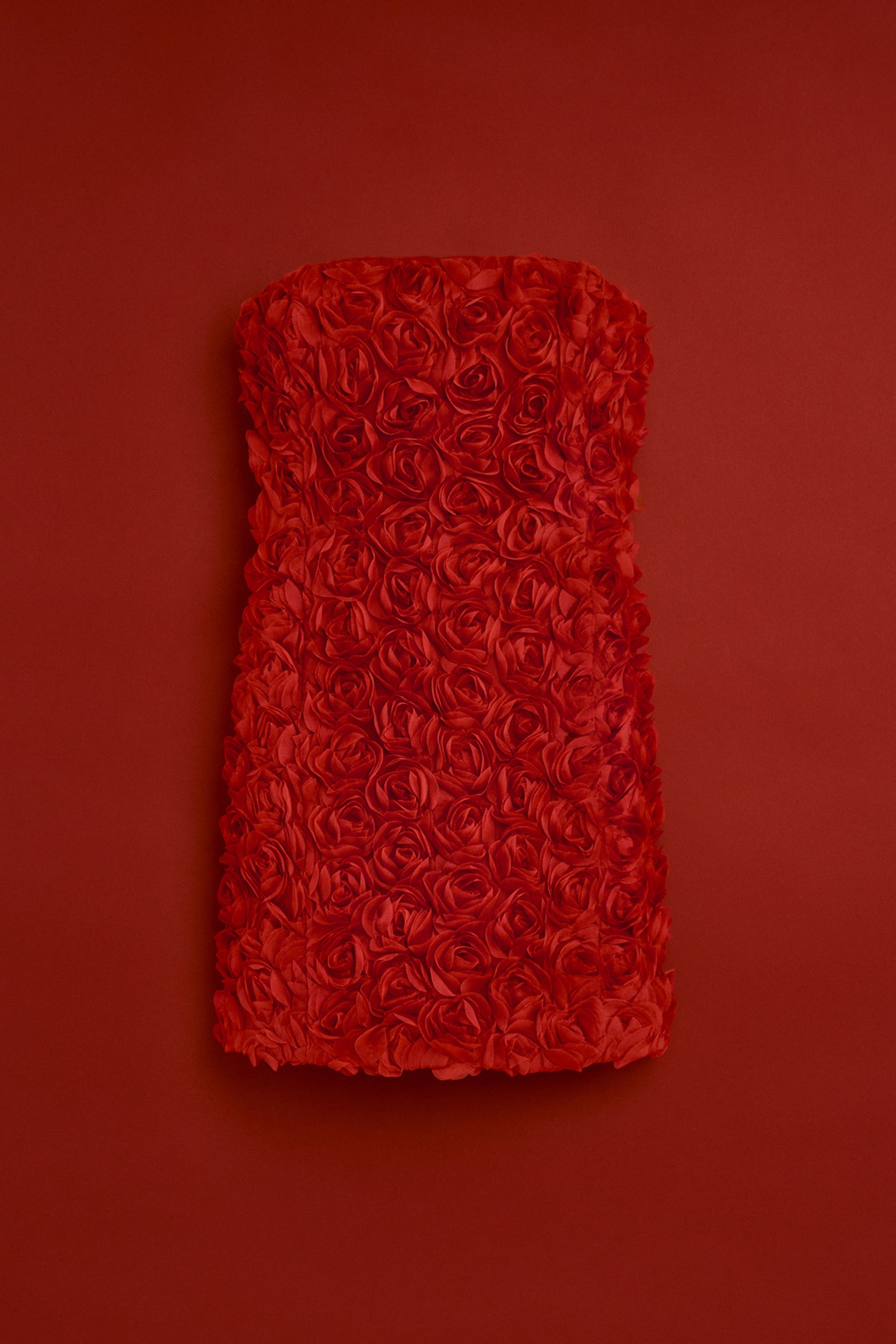 Minirobe bandeau avec applications - Rouge foncé