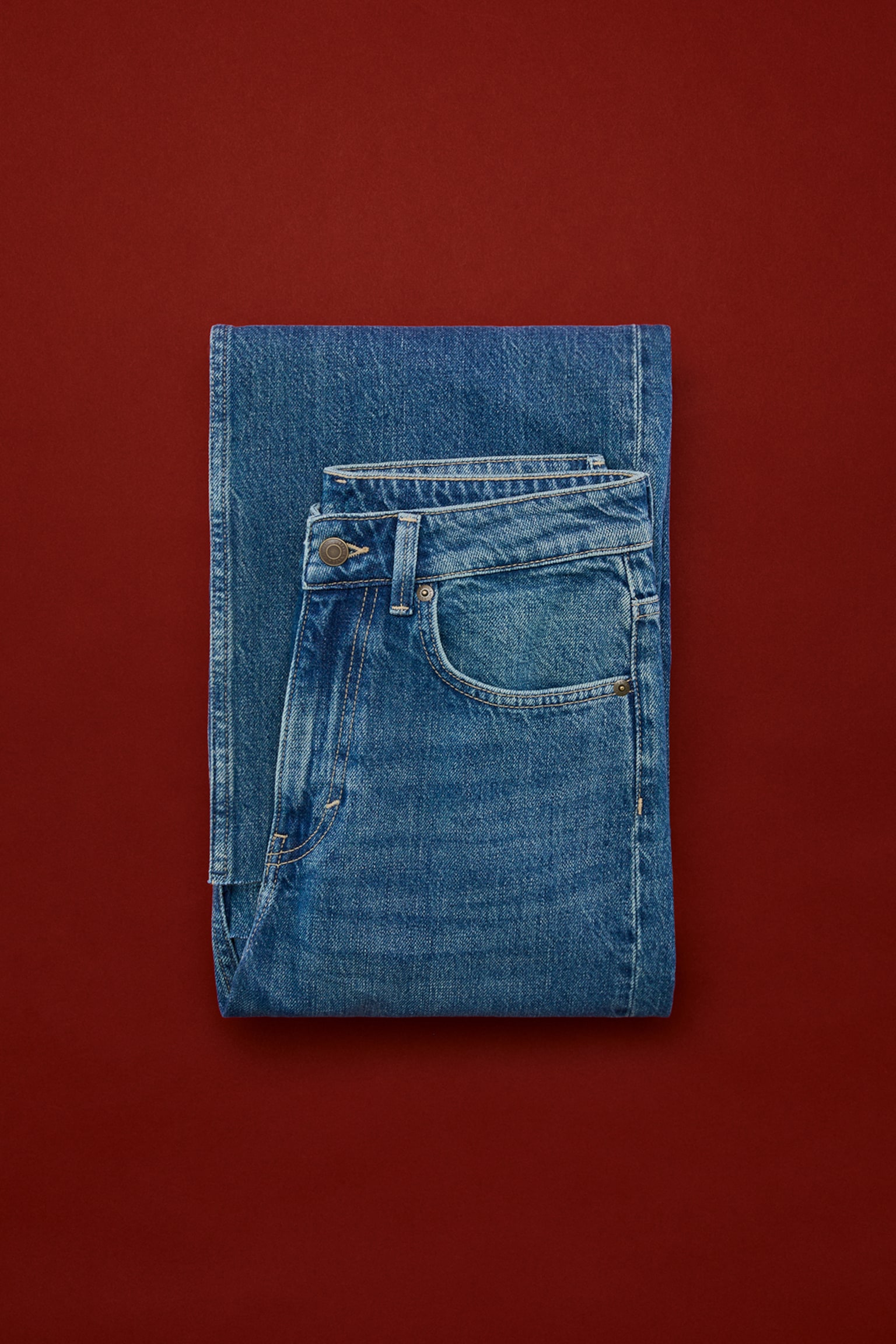 Wide High Jeans - Bleu denim/Bleu denim foncé/Blanc/Noir délavé/Mole - 1