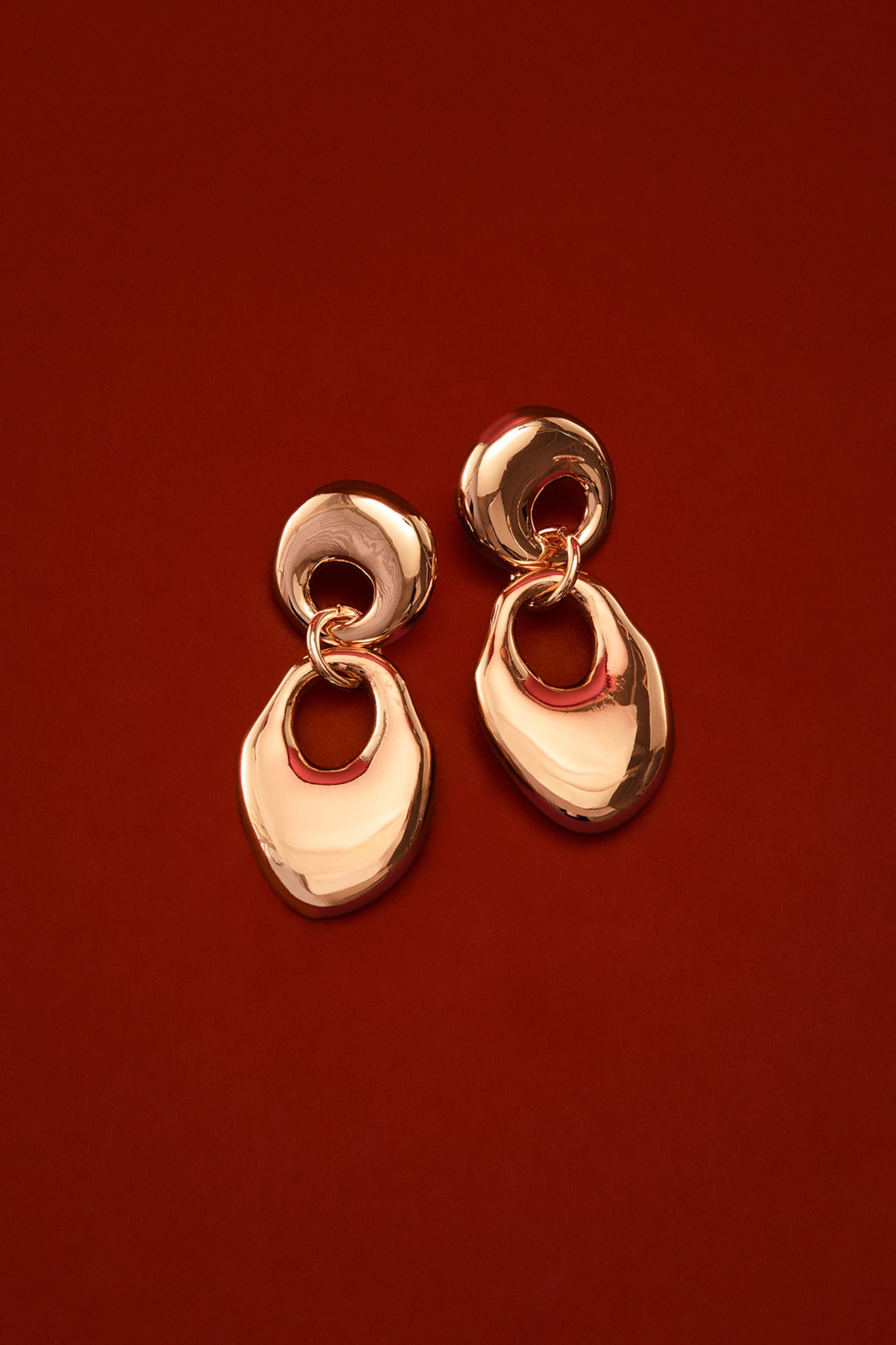 Boucles d'oreilles pendantes - Doré/Argenté