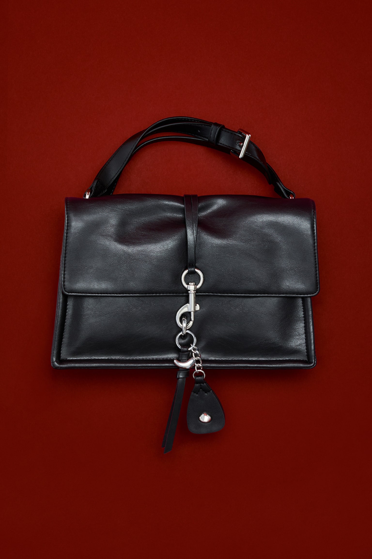 Crossbody kabelka - Čierna/Tmavohnedá