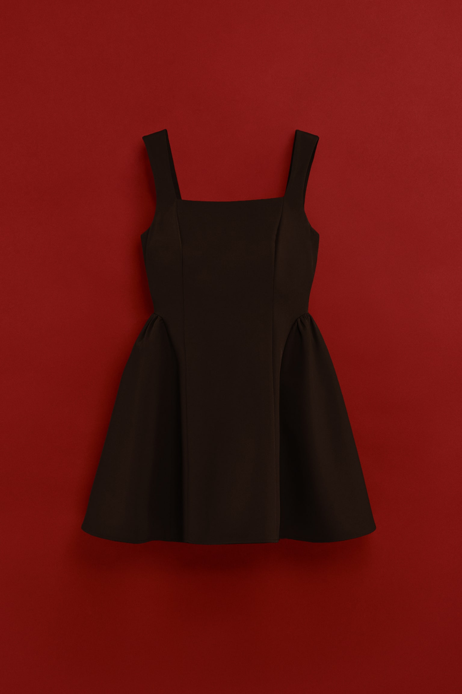 Robe avec jupe évasée - Black/Spotted/Rouge