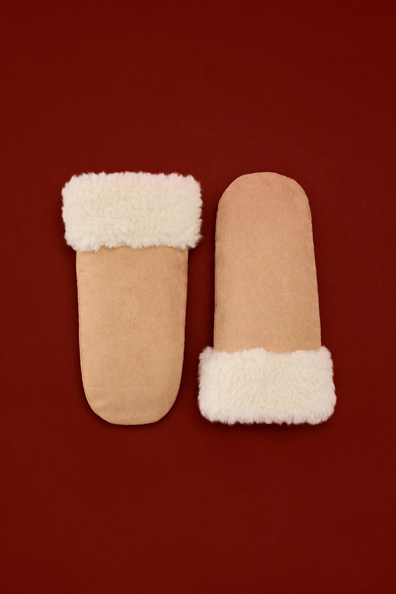 Moufles chaudement doublées - Beige - 1