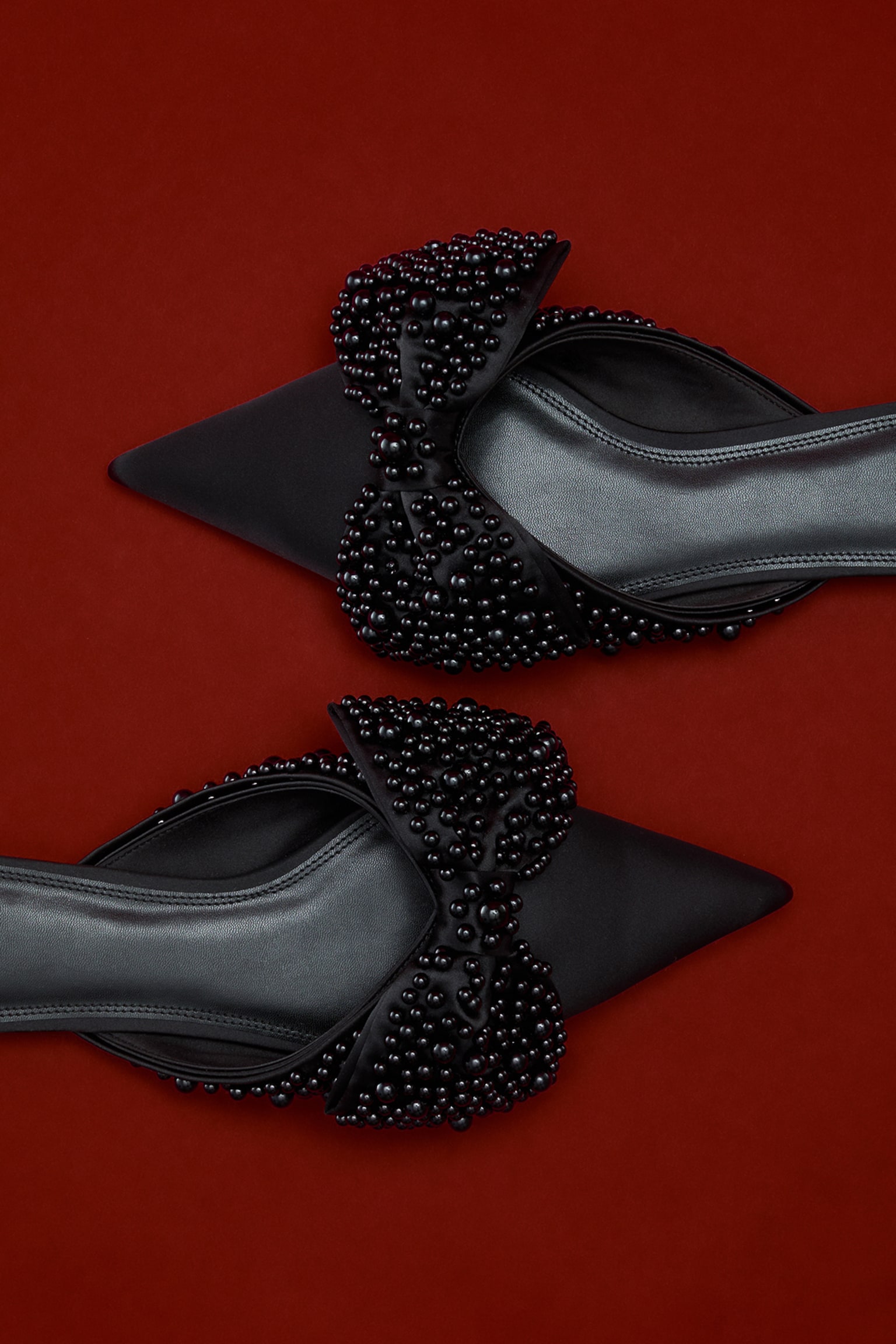 Mules ornementées - Noir/Marron