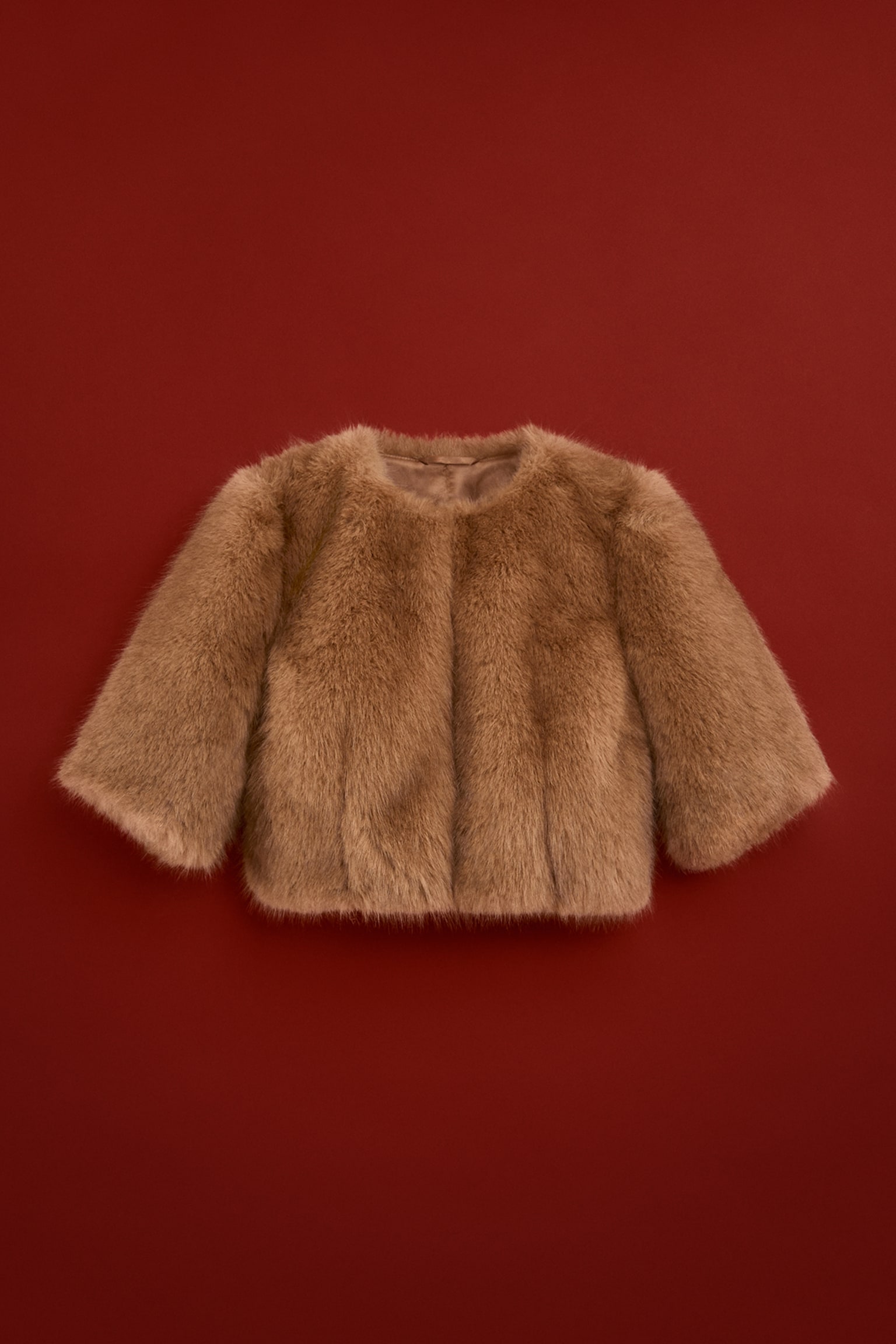 Късо яке - Тъмнобежов