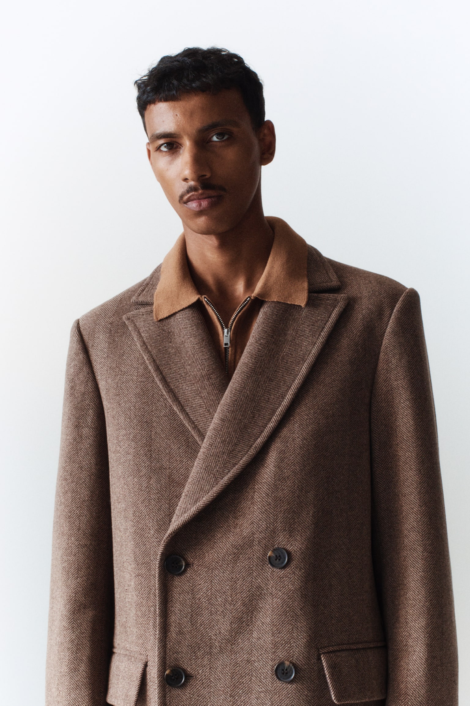 H&m mens clearance long coat